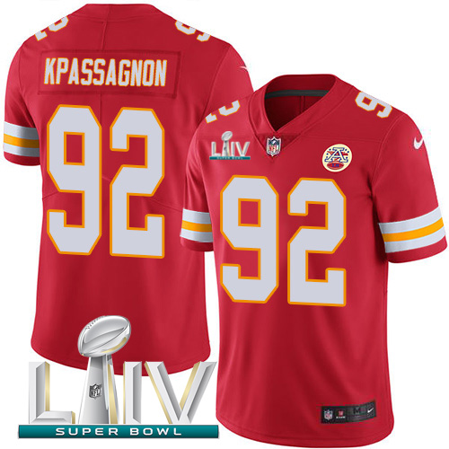 Kansas City Chiefs Nike 92 Tanoh Kpassagnon Red Super Bowl LIV 2020 Team Color Youth Stitched NFL Vapor Untouchable Limited Jersey
